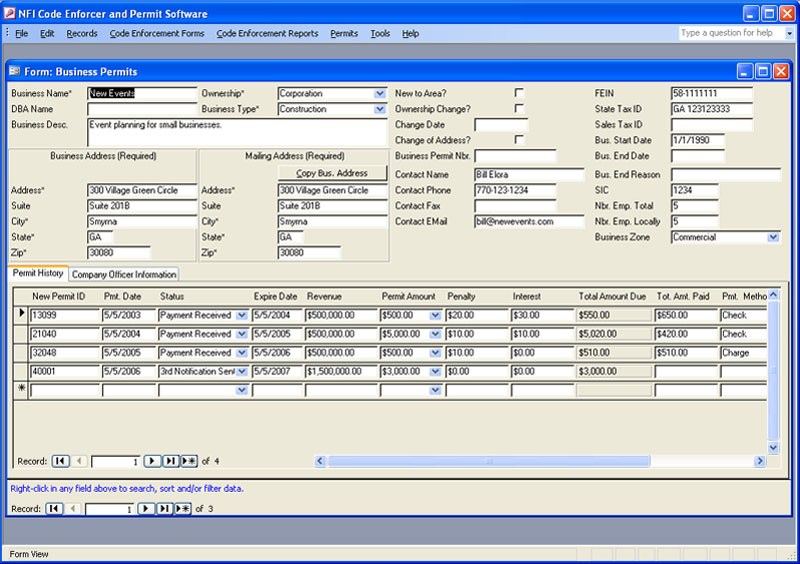 NFI Code Enforcer - Navigation