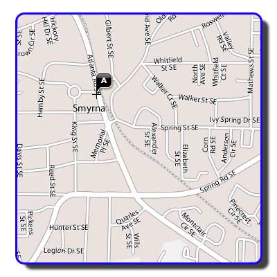 Map to NFI taken from Yahoo! Maps